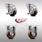 Service Caster 3.5 Inch SS High Temp Glass Filled Nylon Top Plate Caster Brake 2 Rigid, 2PK SCC-SS20S3514-GFNSHT-TLB-2-R-2 - alternate 2